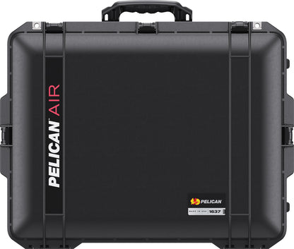 Pelican Air HPX Polymer Watertight Lightweight Wheeled Hard Case with Pick-N-Pluck Foam (BLACK) | Model - 1637WF