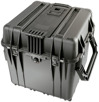 Pelican Protector 18-Inch Watertight Wheeled Cube Hard Case with Pick-N-Pluck Foam / Padded Dividers (BLACK) | Model 0340WF / PD