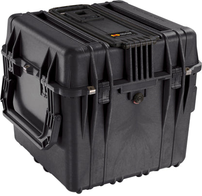 Pelican Protector 18-Inch Watertight Wheeled Cube Hard Case with Pick-N-Pluck Foam / Padded Dividers (BLACK) | Model 0340WF / PD