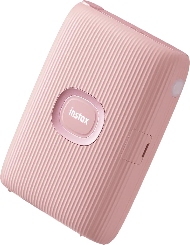 Fujifilm Instax Mini Link 2 Instant Smartphone Photo Printer with instaxAIR and Bluetooth Connectivity (Pink, White, Blue)