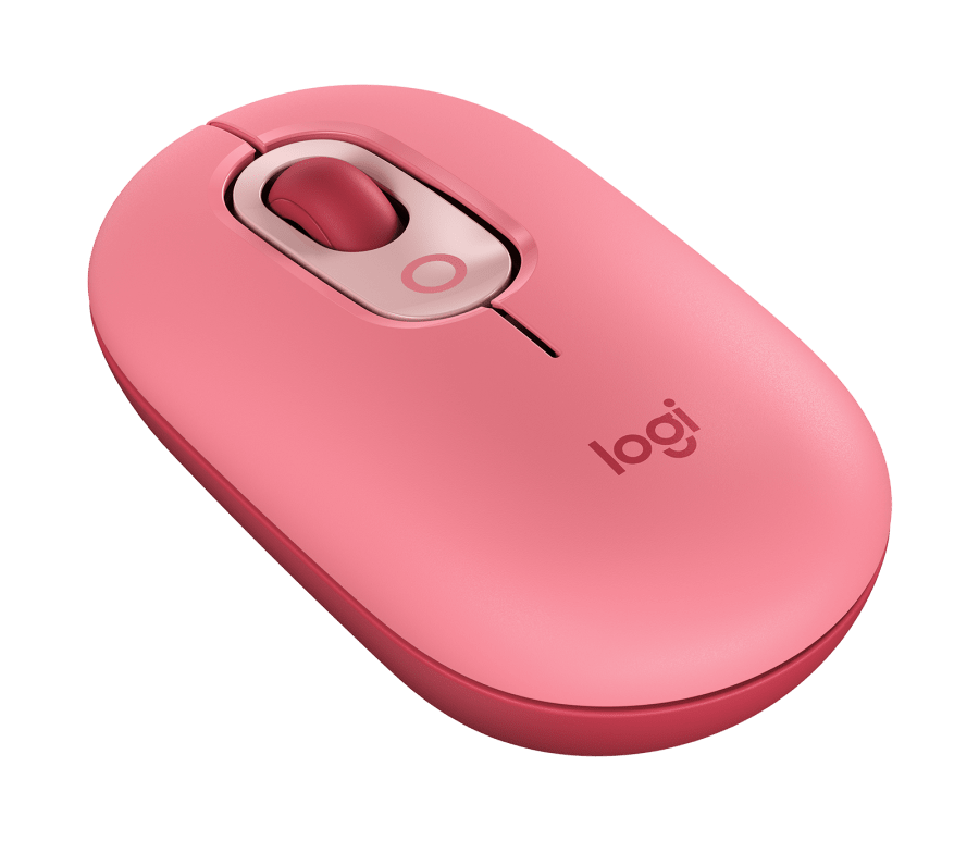 Logitech POP Wireless Mouse Cute and Colorful with Custom Emoji Button for Computer PC Laptop Tablet (Pink, Purple, Yellow)
