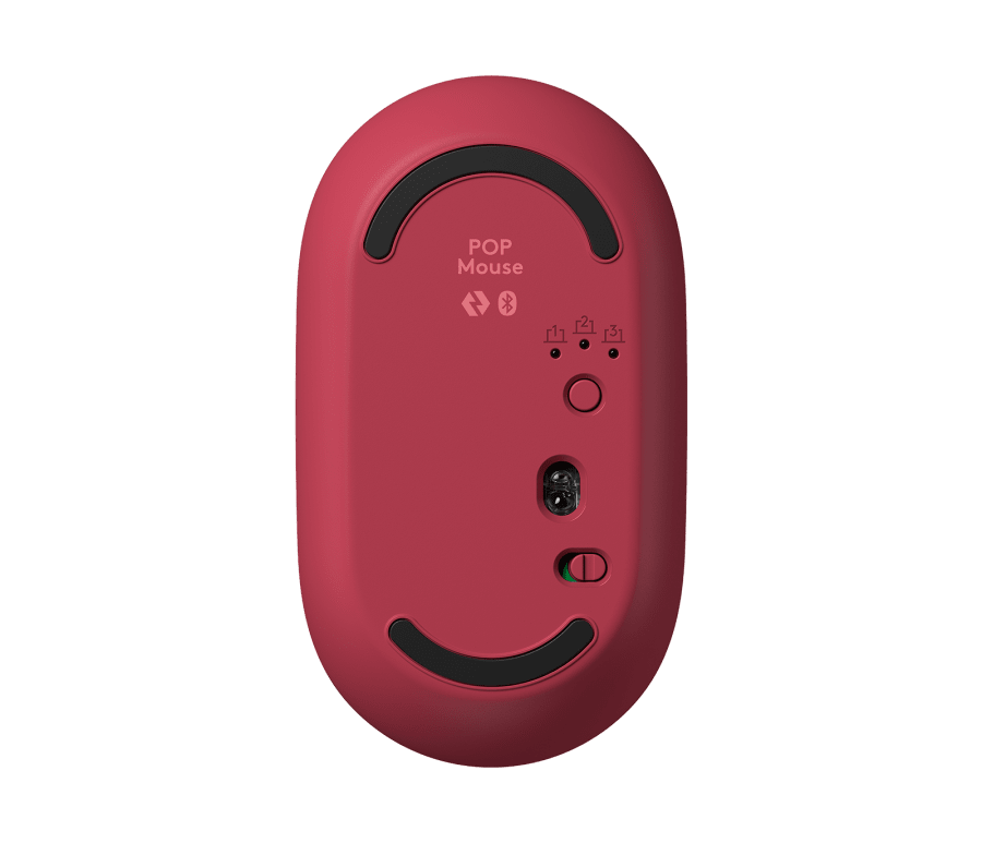 Logitech POP Wireless Mouse Cute and Colorful with Custom Emoji Button for Computer PC Laptop Tablet (Pink, Purple, Yellow)