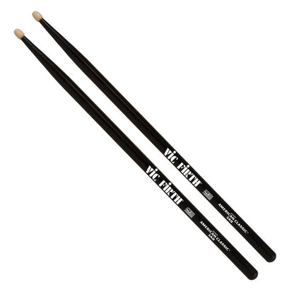 Vic Firth American Classic 5A Hickory Wood Drumsticks (Pair) Drum Sticks for Drums and Percussion (Multiple Styles Available)