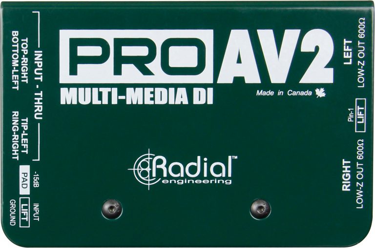 Radial Engineering ProAV2 - Audio/Video Passive Stereo Direct Box