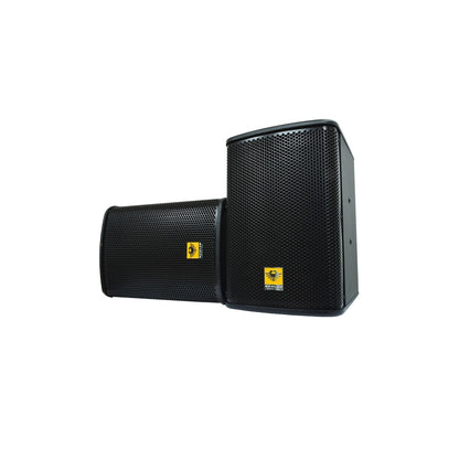 KEVLER KR-308 8" 250W 2-Way Bass Reflex Passive Karaoke Loudspeakers (PAIR) with Built-In Pole and Ceiling Bracket Mounting Ports, 4 Layer Voice Coil Woofer for Vocal and Bass Sound Reinforcement