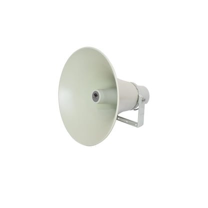 KEVLER HS-50S 13" 6W Aluminum PA Horn Speaker with 109dB Sensitivity, Built-In 100V Multi-Tap Transformer, 380Hz-8KHz Max Frequency and Clear Vocals