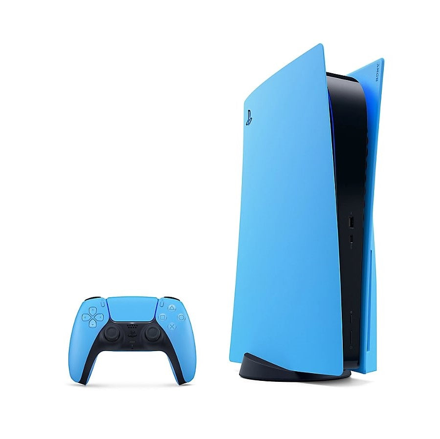 Sony PlayStation 5 Console Cover Colored Shell Replacement Case Panel for PS5 Disc Edition (Starlight Blue)