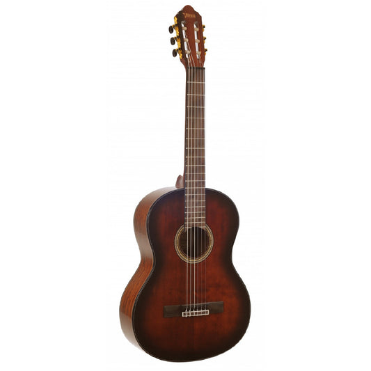 Valencia 560 Series 4/4 Style Classical Guitar with 6-String Nylon, 19 Frets for Musicians, (Natural Walnut, Brown Sunburst) | VC564, VC564BSB