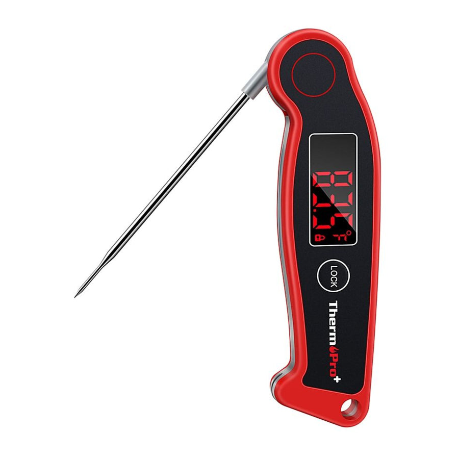 ThermoPro TP-19 TP19 Waterproof Digital Meat Thermometer for Grilling with Ambidextrous Backlit & Thermocouple Instant Read Thermometer Kitchen Cooking Food Thermometer