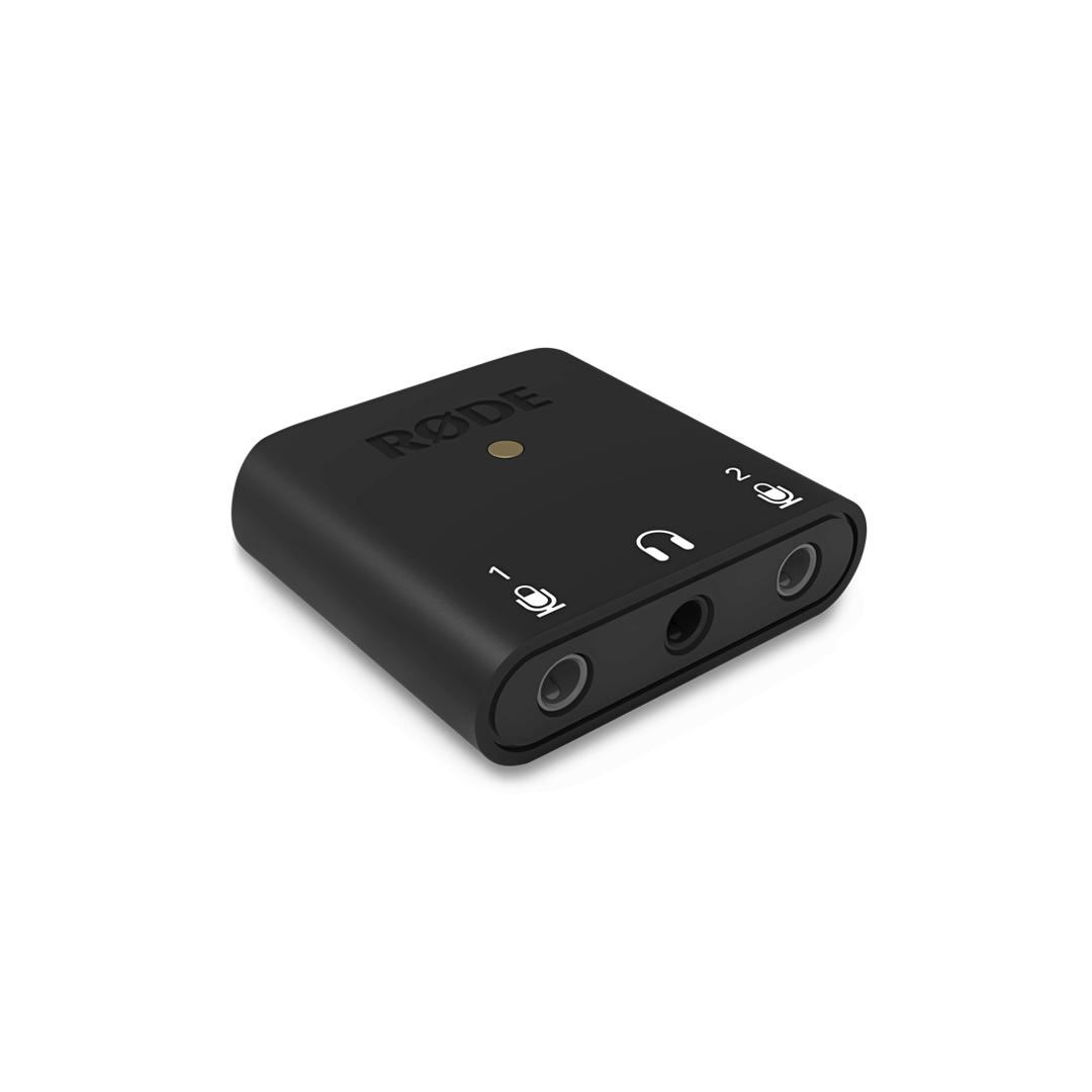 RODE AI-Micro Ultracompact 2x2 USB Type-C Audio Interface with 3.5mm Input, USB-A, USB-C, Lightning Cable for Mobile and PC Podcasting