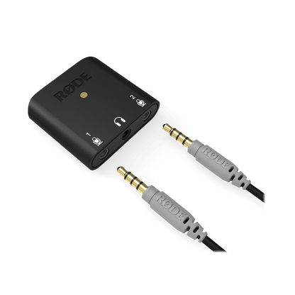 RODE AI-Micro Ultracompact 2x2 USB Type-C Audio Interface with 3.5mm Input, USB-A, USB-C, Lightning Cable for Mobile and PC Podcasting