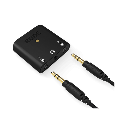 RODE AI-Micro Ultracompact 2x2 USB Type-C Audio Interface with 3.5mm Input, USB-A, USB-C, Lightning Cable for Mobile and PC Podcasting