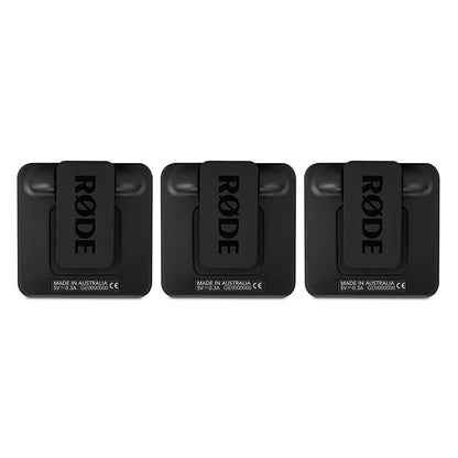 RODE Wireless GO Gen 3 / GO II (Dual TX + RX) Ultra-Compact Microphone with 2-Person Clip-On Transmitter, 2.4GHz Frequency, Intelligent GainAssist Technology for Smartphones, Cameras, Computers & Laptops