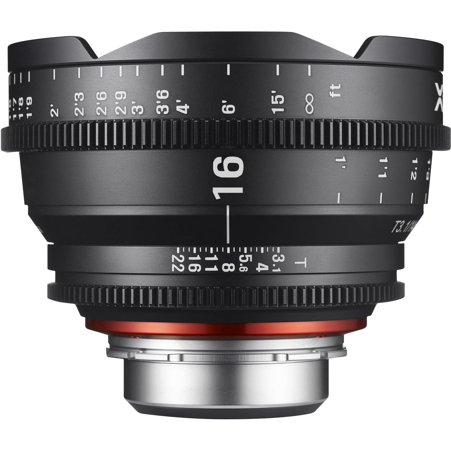 Samyang Xeen 16mm T2.6 Cine Lens (Canon EF Mount) for Canon DSLR Camera Full Frame Prime Lenses for Professional Cinema Videography