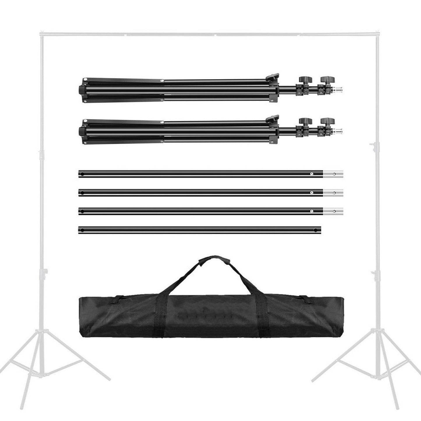 Pxel 6ft x 9ft Photography & Videography Studio Backdrop Stand Adjustable Background Support System