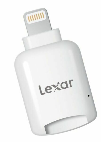 Lexar LRWMLBAP MicroSD Memory Card Reader with Lightning Connector for iOS Devices