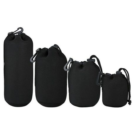 Pxel Neoprene Waterproof Soft Camera Lens Pouch Storage Bag Black (Available in Small, Medium, Large, Extra Large)