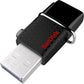 SanDisk Ultra 64GB USB 3.0 Flash Drive to Micro USB OTG for Smartphones (BLACK) | Model - SDDD2-064G-GAM46