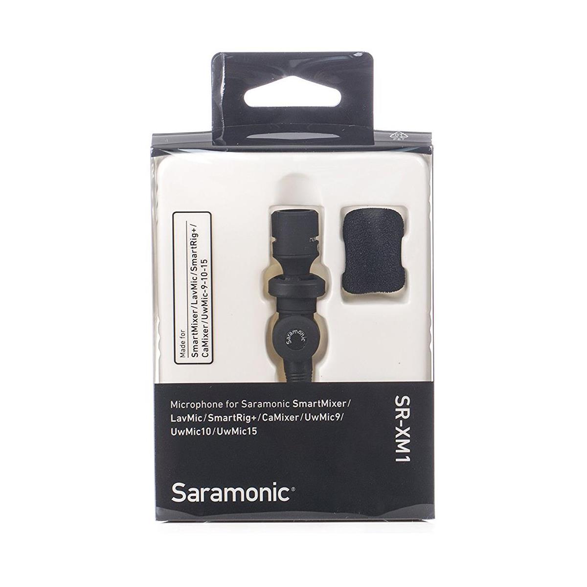Saramonic SR-XM1Ultra Compact Broadcast Quality Omnidirectional Condenser Mini Microphone for Cameras, DJI Osmo, GoPro 7 6 5 3.5mm TRS