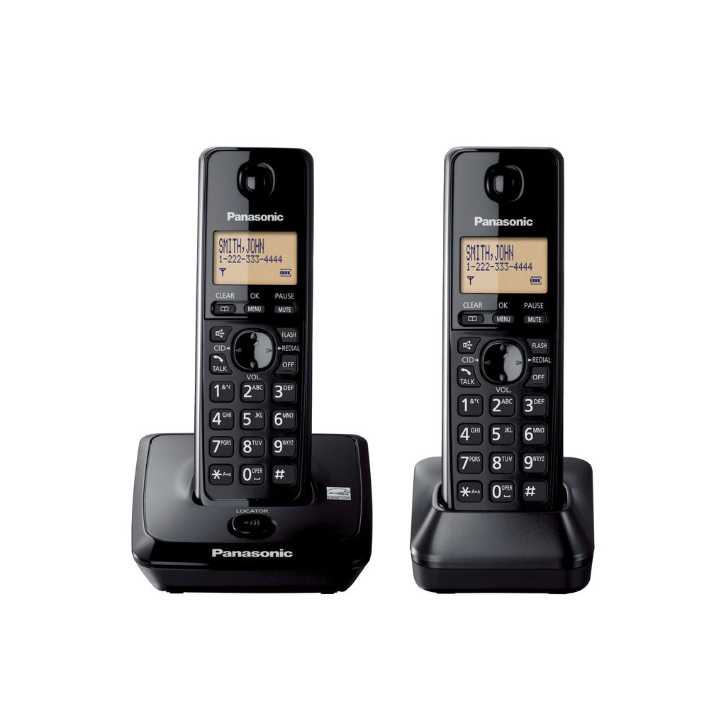 Panasonic KX-TG2712 Wireless Cordless Telephone with One Touch Echo Mode, 50 Phonebook Stations, Handset Locator