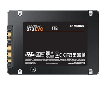 [CLEARANCE] Samsung 870 EVO 2.5 Inch SATA III V-NAND SSD Solid State Drive with 560MB/s Sequential Read and 530MB/s Write Speed (500GB) | SAMSUNG MZ-77E500BW