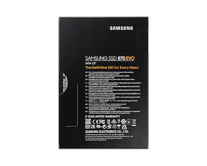 [CLEARANCE] Samsung 870 EVO 2.5 Inch SATA III V-NAND SSD Solid State Drive with 560MB/s Sequential Read and 530MB/s Write Speed (500GB) | SAMSUNG MZ-77E500BW