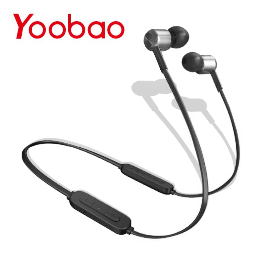 Yoobao YB-503P Half-In-Ear Neckband Wireless Earphones with Bluetooth 5.0, HiFi Sound, HD Microphone, Noise Cancellation, and Up to 5 Hrs Music Time