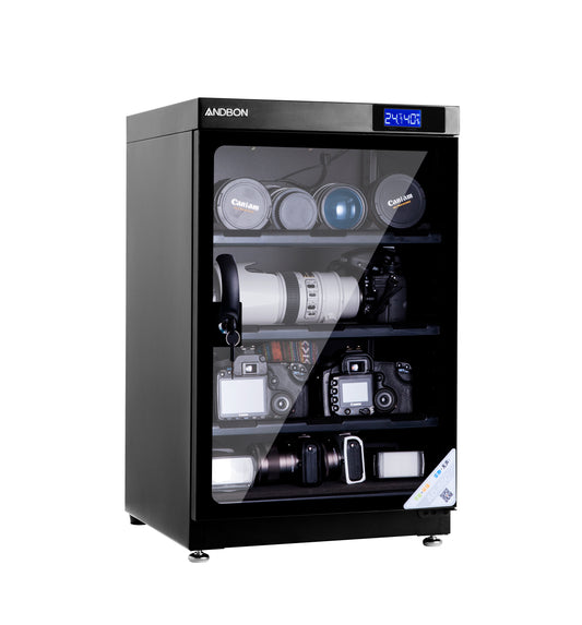 Andbon AD-80HC Horizontal Dry Cabinet Box 80L Liters Digital Display with Manual Humidity Controller