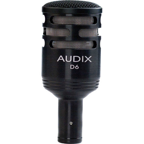 Audix D6 - Dynamic Cardioid Kick Drum Microphone (Black)