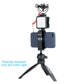 Ulanzi W49LED Video Light 49 LED with 3 Hot Shoe Dimmable Portable Video Light for DSLR or Smartphone