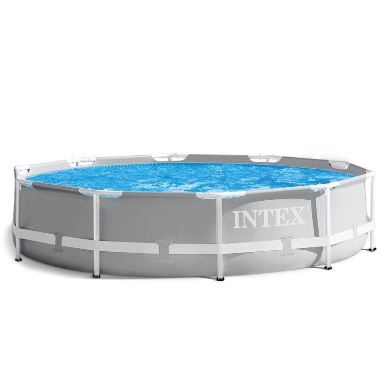 Intex 26702 Prism Frame 10ft x 30in Above Ground Steel Pool for Swimming and Garden Frame Pool