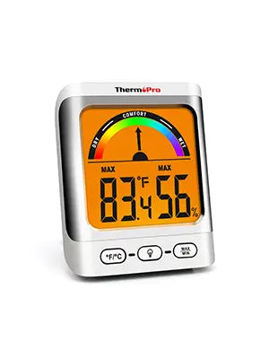 ThermoPro TP52 Digital Hygrometer Indoor Thermometer Temperature and Humidity  Gauge Monitor Indicator Room Thermometer with Backlight LCD Display Humidity  Meter 