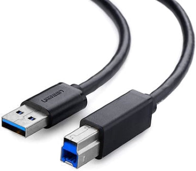 UGREEN USB 3.0 Type-A Male to Type-B Male Cable with 5Gbps Transfer Speeds for Printers Scanners and MIDI Devices (1M) | 30753