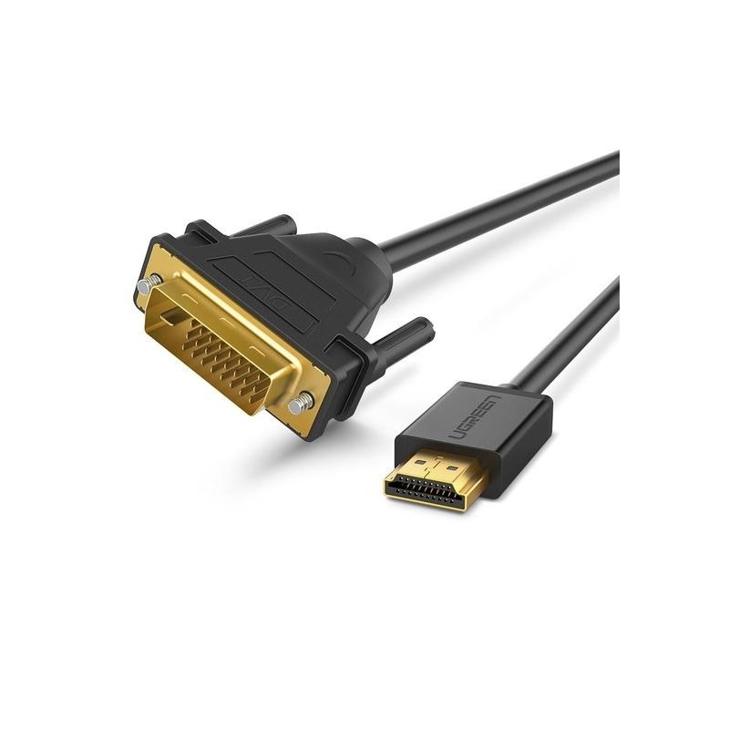 UGREEN HDMI Male to DVI 24+1 Male Bidirectional Video Cable with Gold-Plated Contacts and Up to 1080P HD Support (1M,2M, 3M, 5M) | 30116, 10135, 10136, 10137