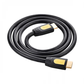 UGREEN HDMI Male-to-Male Cable with Gold-Plated Contacts and 4K@60Hz Support (1M, Black/Yellow) | 10115