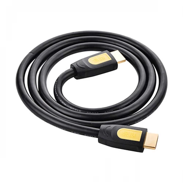 [CLEARANCE] UGREEN HDMI Male-to-Male Cable with Gold-Plated Contacts and 4K@60Hz Support (1M, Black/Yellow) | 10115