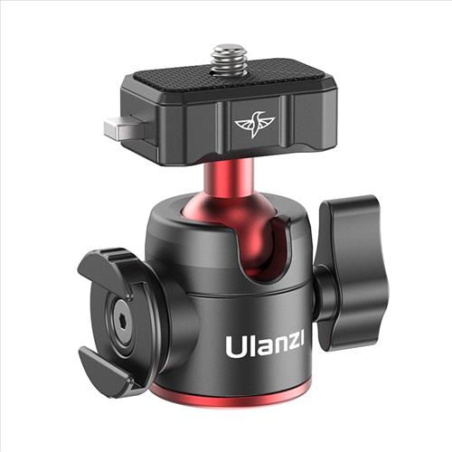 UUrig By Ulanzi R077 Hummingbird Quick Release Ballhead with Cold Shoe Mount Design and 360 degrees Adjustable Ballhead for Smartphone, Mirrorless Cameras
