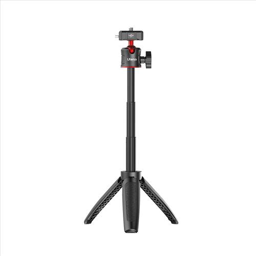 UURig by Ulanzi R078 Hummingbird Foldable Mini 3-Section Selfie Stick Tripod with Quick Release Plate and Ball Head with Universal 1/4 Screw for Mirrorless Cameras, Smartphones