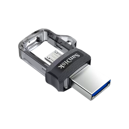 SanDisk Ultra Dual Drive m3.0 USB 3.0 OTG Flash Drive with 130mb/s Read Speed (32GB)