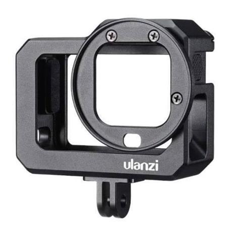 Ulanzi G8-5 Camera Metal Cage for Gopro Hero 8 Black Vlog Cage Dual Cold Shoe for Microphone LED Light Action Camera Accessories