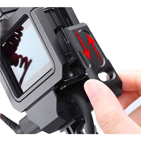 Ulanzi G8-5 Camera Metal Cage for Gopro Hero 8 Black Vlog Cage Dual Cold Shoe for Microphone LED Light Action Camera Accessories