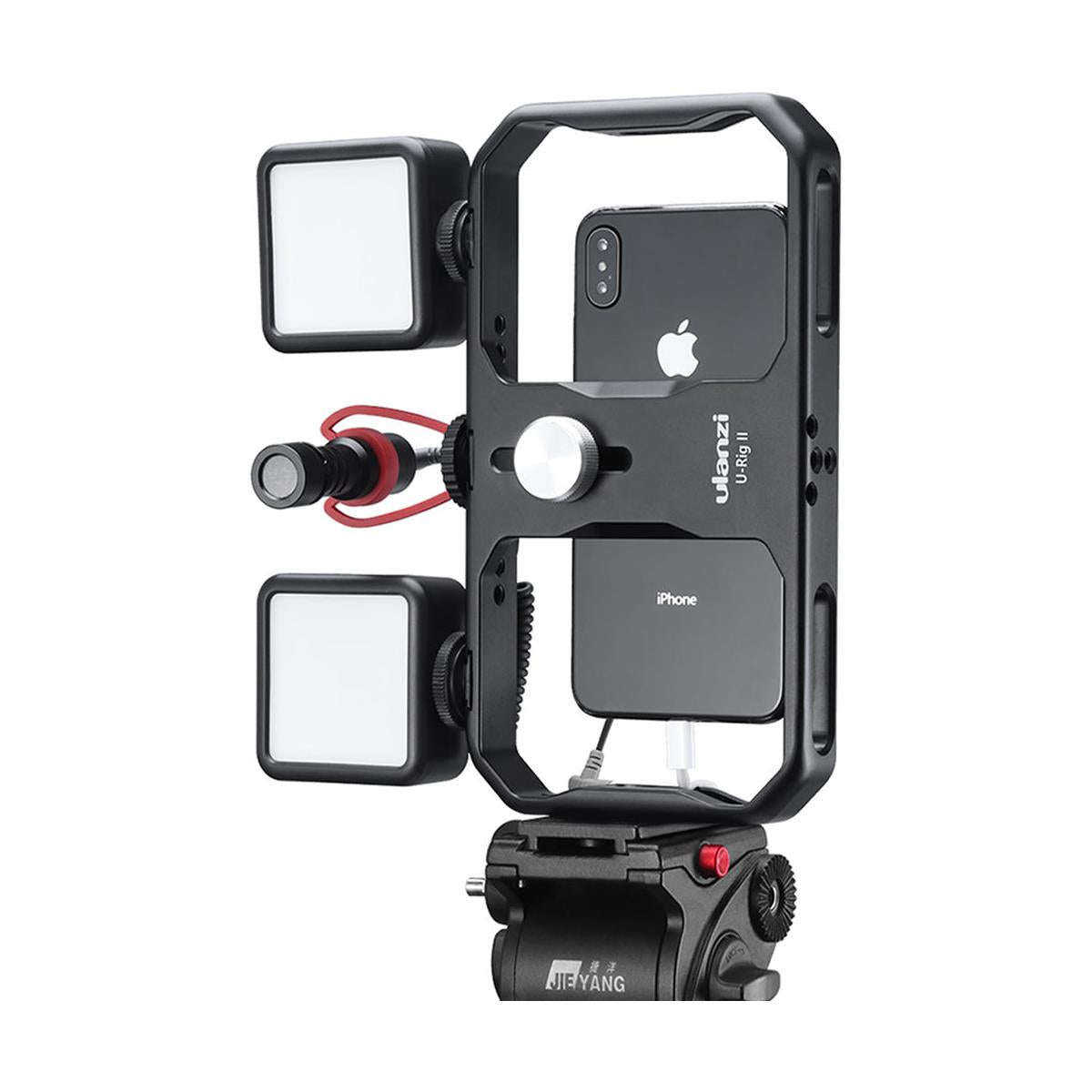 Ulanzi U-RIG II Metal Smartphone Video Rig 3 Shoe Mounts Filmmaking Case Handheld Phone Video Stabilizer Grip Tripod Mount Stand