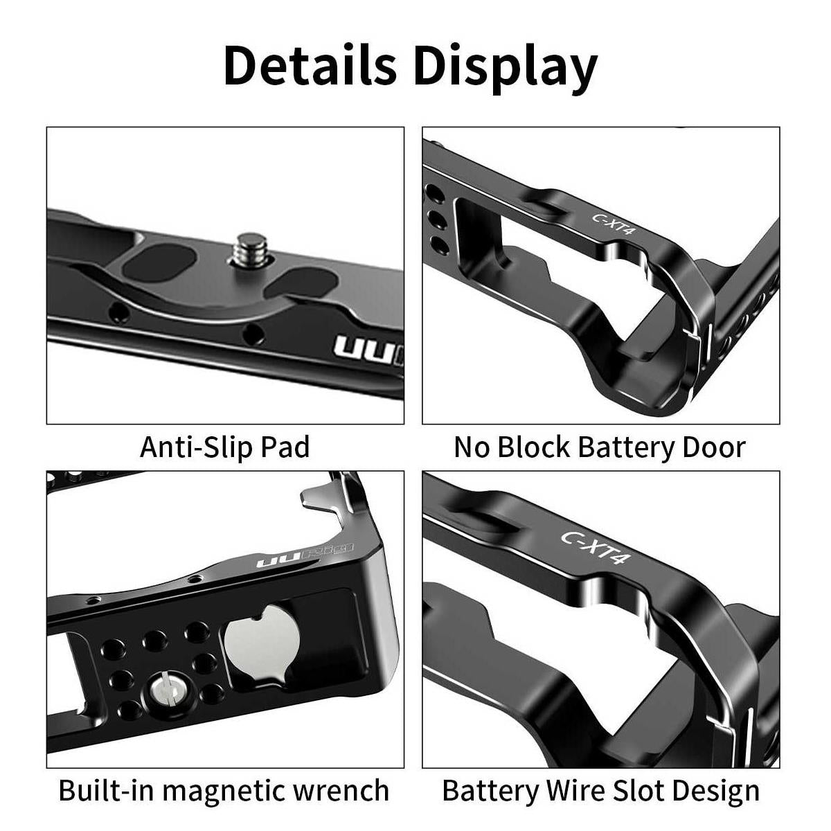 UURIG by Ulanzi 2021 C-XT4 Metal Cage for Fuji X-T4 Camera
