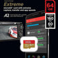 SanDisk Extreme Micro SD Card 64GB UHS-I SDXC Class 10, 170mb/s and 80mb/s Read and Write Speed | SDSQXAH-064G-GN6MN