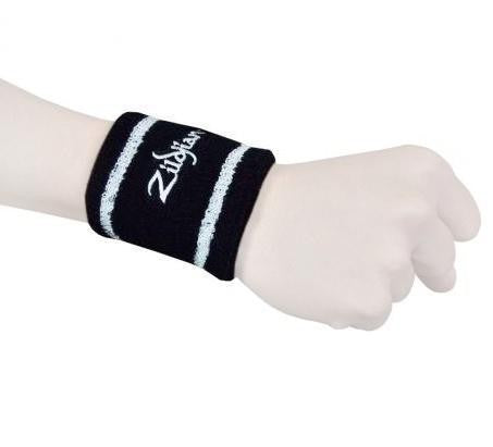 Zildjian Retro Wristband Sweatband with Embroidered Logo for Drummers and Musicians | T6900