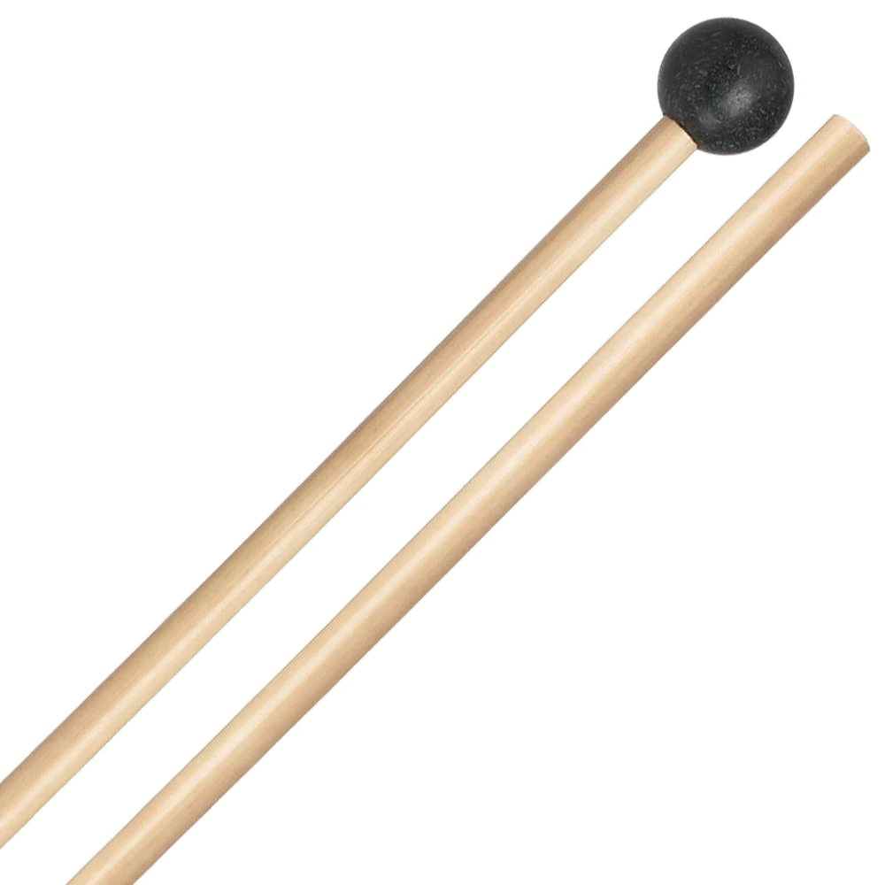 Vic Firth M6 American Custom Hard Orchestral Phenolic Percussion Keyboard Mallets for Xylophone and Bells (Black)