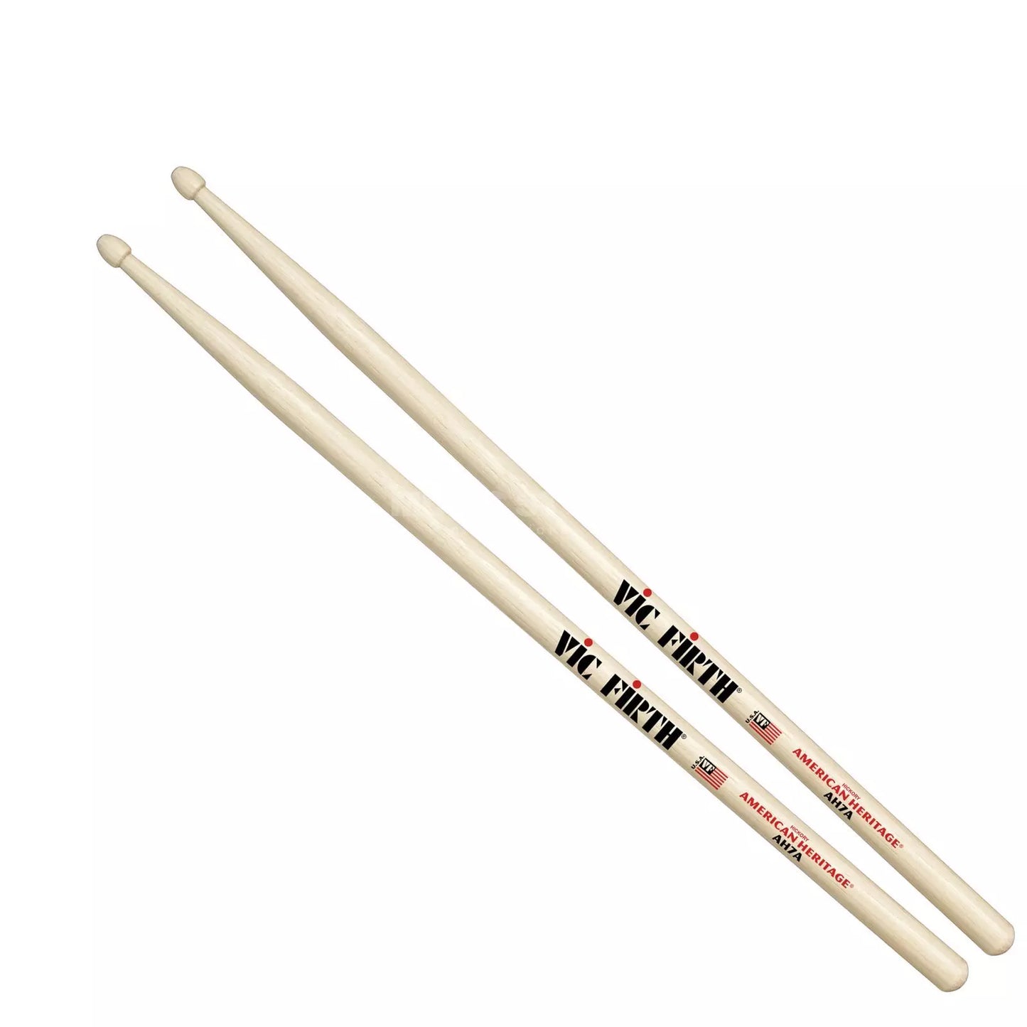 Vic Firth American Heritage 7A Maple Wood Tear Drop Tip Drumsticks (Pair) Drum Sticks for Drums and Percussion