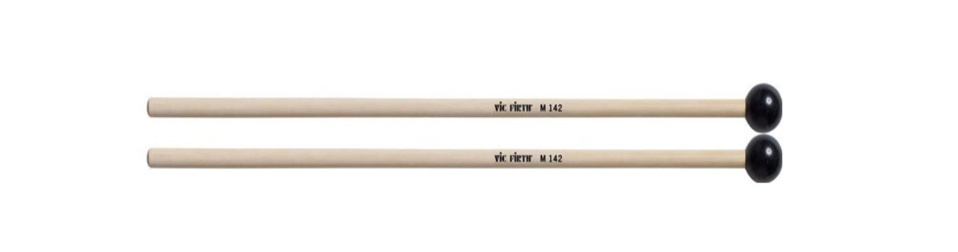 Vic Firth M142 Very Hard Orchestral Phenolic Percussion Keyboard Mallets for Xylophone and Bells (Black)