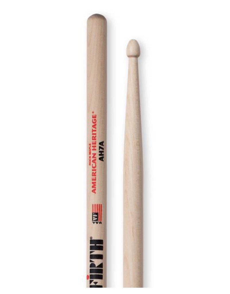 Vic Firth American Heritage 7A Maple Wood Tear Drop Tip Drumsticks (Pair) Drum Sticks for Drums and Percussion