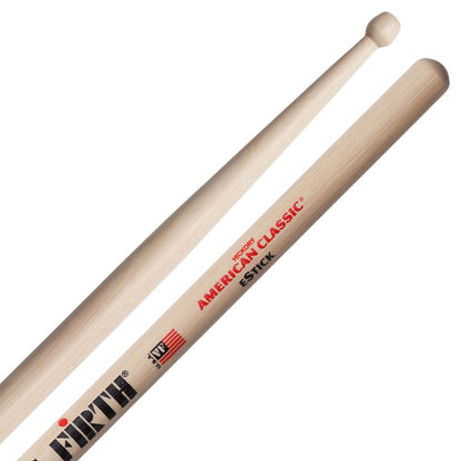 Vic Firth American Classic eStick Hickory Wood Barrel Tip Drumsticks (Pair) Drum Sticks for Electronic Drums and Percussion